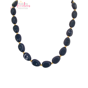 Sweet7 Korte Ketting 101233007 donker blauw Sweet7 Korte Ketting 101233007 donker blauw